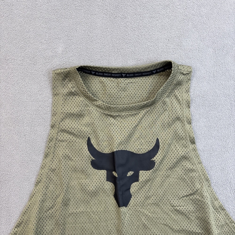 Under Armour Project Rock Tank Top Women's Large Sleeveless Loose Fit Training - Picture 2 of 9